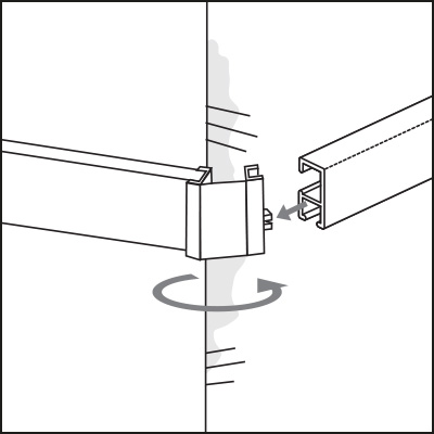 minirail Eckverbinder