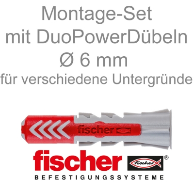 Montageset für minirail Bilderschienen - Duo