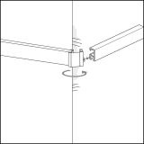 STAS Minirail Eckverbinder